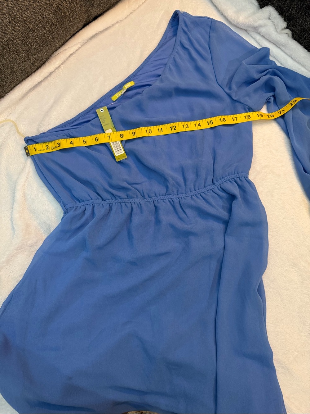 Gianni Bini Lavender Blue One-Shoulder Dress 2359